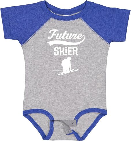 inktastic Future Skier Childs Skiing Baby Bodysuit in Saudi Arabia