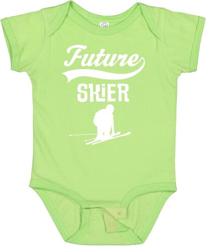 inktastic Future Skier Childs Skiing Baby Bodysuit in Saudi Arabia