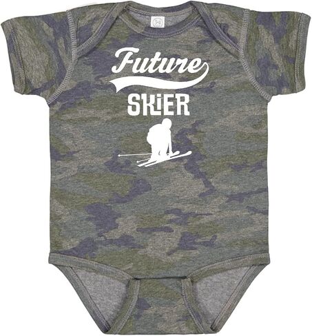 inktastic Future Skier Childs Skiing Baby Bodysuit in Saudi Arabia
