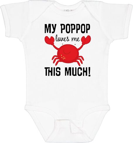 inktastic My PopPop Loves Me Baby Bodysuit in Saudi Arabia