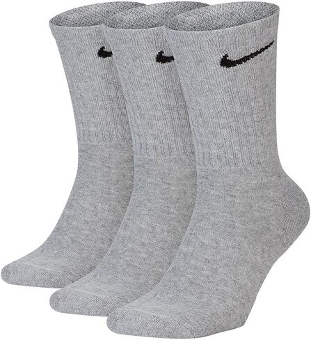 طقم جوارب Nike Everyday Plus Cushion Crew 3 قطع رمادي داكن منقط SX6888-063 in Kuwait