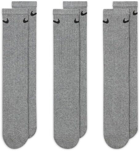 طقم جوارب Nike Everyday Plus Cushion Crew 3 قطع رمادي داكن منقط SX6888-063 in Kuwait