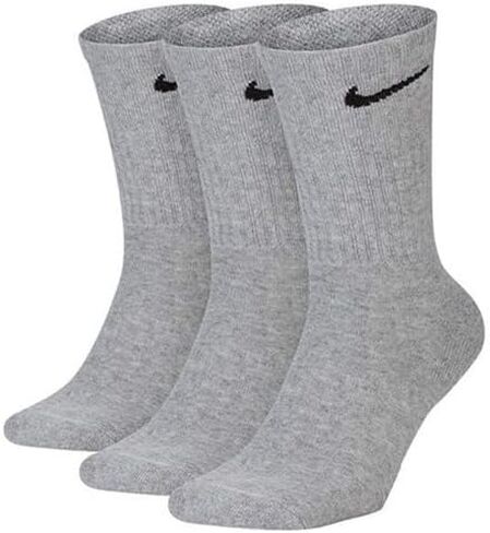 طقم جوارب Nike Everyday Plus Cushion Crew 3 قطع رمادي داكن منقط SX6888-063 in Kuwait