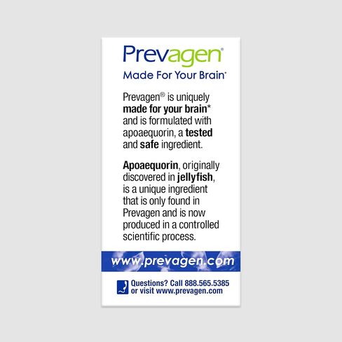 Prevagen Improves Memory - Regular Strength 10mg, 60 Capsules with Apoaequorin & Vitamin D 7-Day Pill Minder | Brain Supplement for Better Brain Health, Supports Healthy Brain Function in Saudi Arabia
