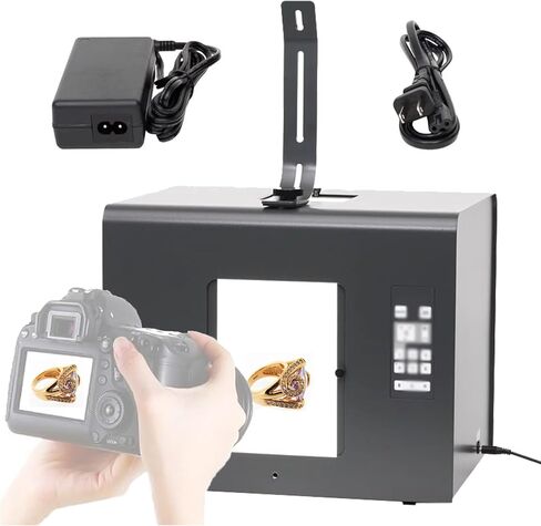 Home Photography Studio Light Box Camera Shooting Tent w/6 Switching Light Source Modes,5500k Dimmable LED Photography Light Box,Camera Not Included (S) in Saudi Arabia