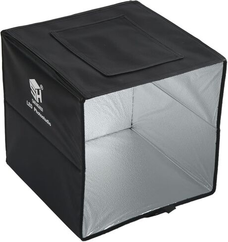 Photo Studio Box 40cm/15.7in - Foldable USB Photography Light Tent with 6 Background Plates for in Kuwait