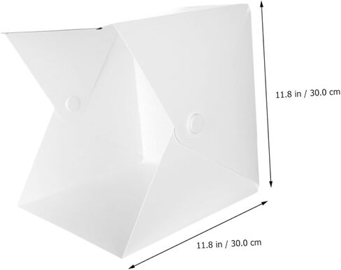 Healeved Mini Portable Photo Box LED Lighting Cube Tent with Adjustable Brightness and 6-Color Backdrops for Product Photography Studio (30cm) in Kuwait