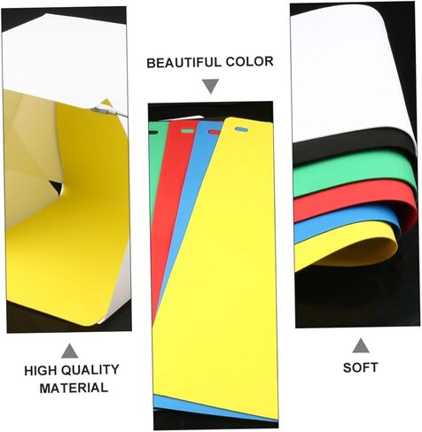 Healeved Mini Portable Photo Box LED Lighting Cube Tent with Adjustable Brightness and 6-Color Backdrops for Product Photography Studio (30cm) in Kuwait