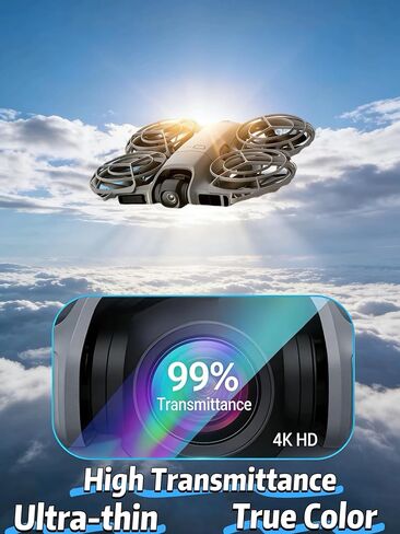 2 Pack for DJI Neo 2 Screen Protector, 9H Tempered Glass Lens Protector & TPU Film for Sensor and Indication Display, Full Set Anti-Scratch Protection in Kuwait