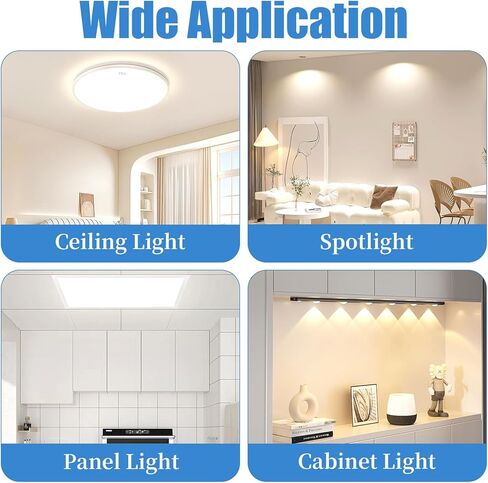 4 قطع من ناشر ضوء LED، 11.8x11.8x0.039 بوصة، ورقة غطاء نشر لوحة إضاءة PC، طبقة تعتيم LED مضادة للوهج لتنعيم ضوء السقف، إضاءة سفلية LED، لوحة LED كشاف، ضوء المسار in Kuwait