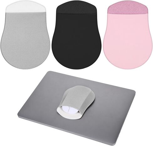 3 Pack Universal Stick-On Mouse Pouch Holder Case Pocket Reusable Adhesive No Glue Residue Compact Elastic for Computer Laptop Office Home Wireless Mouse (Ellipse Shape) in Saudi Arabia