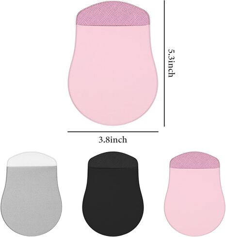 3 Pack Universal Stick-On Mouse Pouch Holder Case Pocket Reusable Adhesive No Glue Residue Compact Elastic for Computer Laptop Office Home Wireless Mouse (Ellipse Shape) in Saudi Arabia