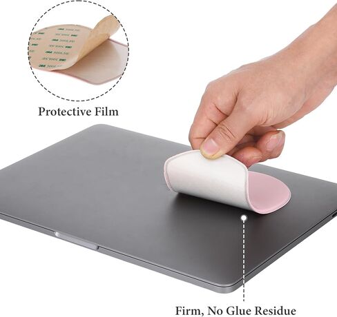 3 Pack Universal Stick-On Mouse Pouch Holder Case Pocket Reusable Adhesive No Glue Residue Compact Elastic for Computer Laptop Office Home Wireless Mouse (Ellipse Shape) in Saudi Arabia