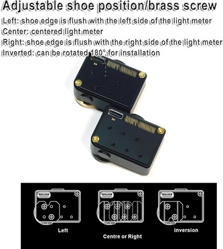 COYEUX Camera Top Reflected Light Meter with OLED Display, 30° Spot Metering, Real-time and One-Button Operation, All-Metal Cold Shoe for Vintage Film Cameras and Analog Photography in Kuwait