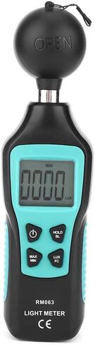 مقياس إضاءة رقمي Luxmeter - نطاق محمول RM063 0-200K Lux - شاشة LCD بإضاءة خلفية، إيقاف تشغيل تلقائي موفر للطاقة - مثالي للمصورين والإضاءة in Kuwait