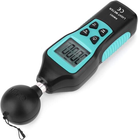 عداد إضاءة LCD رقمي، مقياس إضاءة Luxmeter محمول، حجم صغير - نطاق قياس واسع، شاشة عرض خلفية، توفير الطاقة وإيقاف التشغيل التلقائي in Kuwait