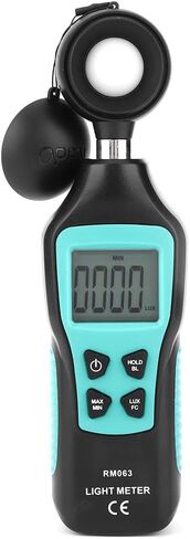 عداد إضاءة LCD رقمي، مقياس إضاءة Luxmeter محمول، حجم صغير - نطاق قياس واسع، شاشة عرض خلفية، توفير الطاقة وإيقاف التشغيل التلقائي in Kuwait