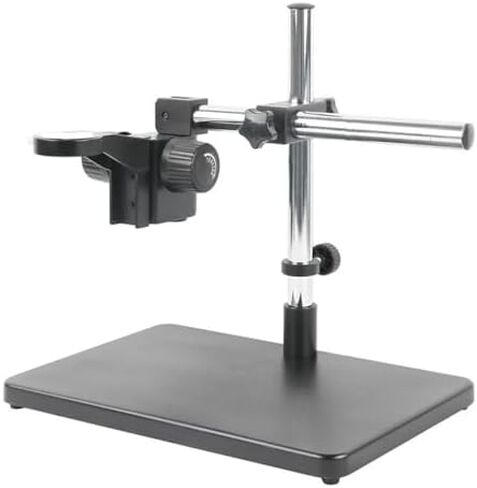 Zoom Monocular Video Microscope with 50mm Lens, Adjustable Boom Stand for USB Camera, Perfect for Lab, Electronics, and Educational Use - High Precision Observation in Kuwait