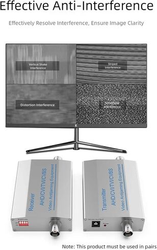 ordinarYone Coaxials Video Antijamming Device AHDs/CVIs/TVIs Camera Signals Amplifiers Extender Filter CCTV Exclude Interferences in Kuwait