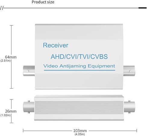 ordinarYone Coaxials Video Antijamming Device AHDs/CVIs/TVIs Camera Signals Amplifiers Extender Filter CCTV Exclude Interferences in Kuwait