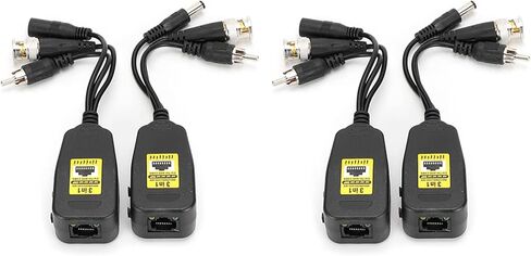 Semme 2Pair 3 in Power Video Balun Connector Transmitter for 8MP HD CVI AHD TVI CVBS Systems with Enhanced in Kuwait