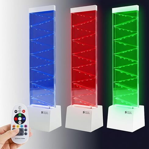 لوازم خاصة فقاعات LED متعرجة مع أنابيب نافورة ملونة للتخفيف الحسي والإضاءة المهدئة أو المكتب أو الفصل الدراسي أو ديكور المنزل، مصابيح RGB قابلة للتعديل مع جهاز تحكم عن بعد in Kuwait