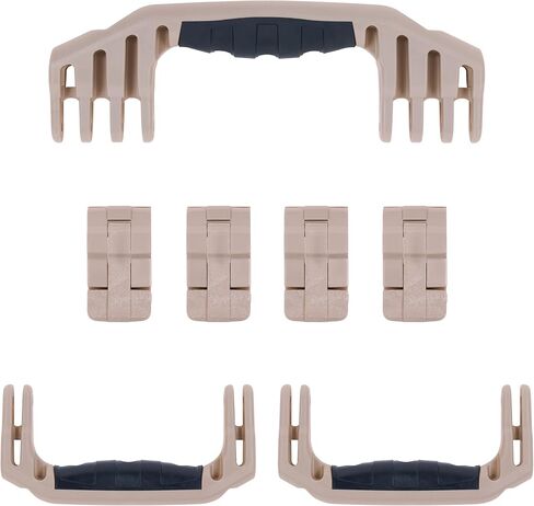 Pelican 1610 Replacement Handle & Latch Set by ColorCase - Orange Handles & Double Throw Latches in Kuwait