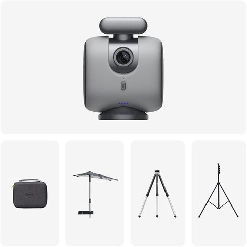 مجموعة XbotGo Chameleon الرياضية الاحترافية - كاميرا حركة تعمل بالذكاء الاصطناعي مع نظام تتبع Gimbal، تتبع الفريق واللاعب، فيديو COMS 4K، دوران 360 درجة، مجال رؤية 120 درجة، بث مباشر، حزمة الكل في واحد in Kuwait