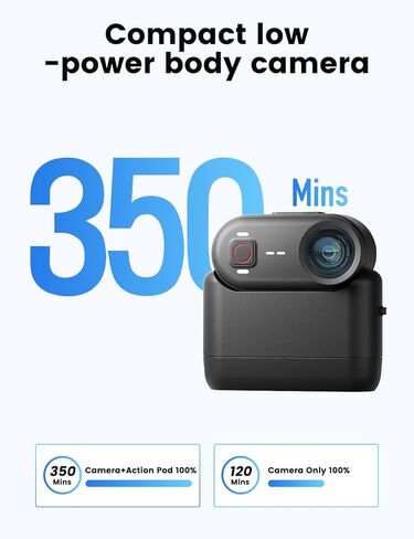 Apexcam 4K Thumb Action Camera, POV Mini Body Camera with Action Pod & Built-in 64GB, 20MP WiFi Remote Control, 6-Axis EIS Stabilization,10M Waterproof Portable Body Cam for Vlogging/Motorcycling in Kuwait