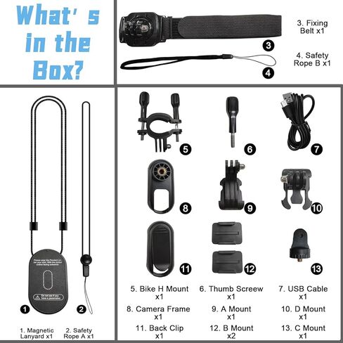 Upgraded 1080P Mini Body Cameras with Audio and Video Recording, POV Camera, Thumb Size Sport Action Camera, Hand Free Camcorder for Cycling,Travel,Pet,Vlogging(64GB), Black in Kuwait