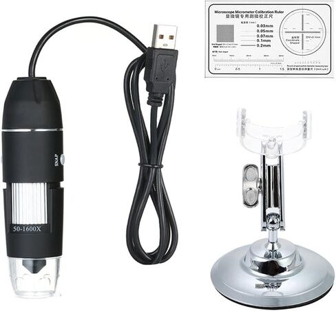Irfora 1600X مجهر رقمي USB مع وظيفة OTG المنظار 8-LED عدسة مكبرة مع حامل in Kuwait