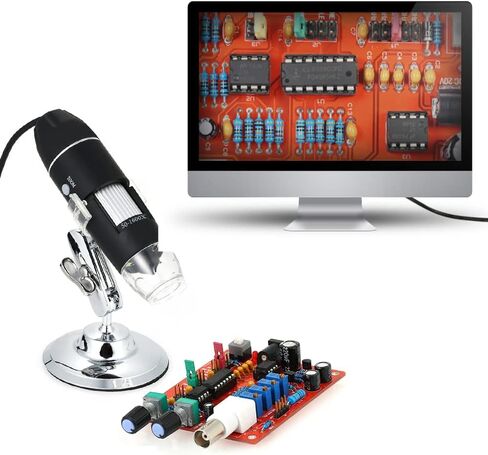 Irfora 1600X مجهر رقمي USB مع وظيفة OTG المنظار 8-LED عدسة مكبرة مع حامل in Kuwait