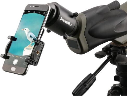 Phone-to-Spotting Scope Adapter for Digiscoping – Fits 29–53mm Eyepiece OD (1.25"–2") – Rugged Aluminum Body with Protective Pads in Kuwait
