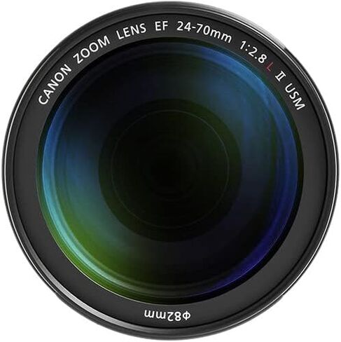 مجموعة عدسات Canon EF 24-70mm f/2.8L II USM | تكبير قياسي من السلسلة L مع فتحة ثابتة f/2.8 وبصريات متقدمة وتركيز تلقائي USM من النوع الدائري السريع | لحفلات الزفاف والمناسبات (5175B002) + مجموعة الفلاتر + المزيد in Kuwait