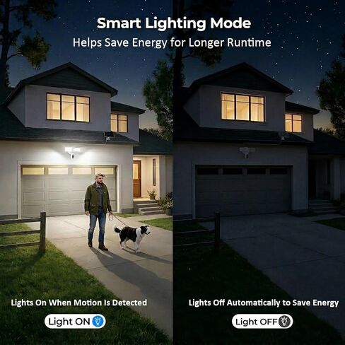 كاميرا Onforu Solar Flood Light، كاميرا أمان لاسلكية خارجية 2K مع USB-C قابلة لإعادة الشحن، كشف الحركة، رؤية ليلية ملونة، واي فاي 2.4 جيجا هرتز، صفارة إنذار، تسجيل 24/7، تعمل مع Alexa، IP65 in Kuwait