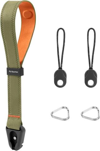 Camera Wrist Strap, Adjustable Quick Release Hand Strap for Sony, Nikon, Canon, DSLR, Gopro, Gray and Green in Saudi Arabia