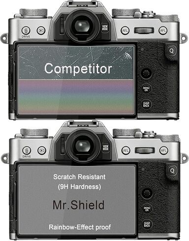 Mr.Shield Screen Protector compatible with Fujifilm X-T30 III X-T30III Fuji X-T30 Mark III [Tempered Glass] [3-PACK] [Japan Glass with 9H Hardness] in Kuwait