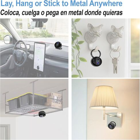 W-Q2 4K Portable 4G LTE Cellular Security Camera with Magnetic Rotating Mount and Built-in SIM, Mini No Wi-Fi Security Camera with 60-Day Long Standby, Night Vision, PIR Motion Detection in Kuwait