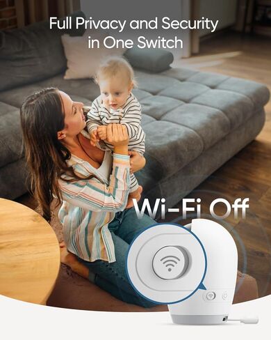 eufy Baby Monitor E21 Add-On Camera, 4K UHD Resolution, 330° Pan and 60° Tilt, 8× Zoom, Night Vision, 5000mAh Built-in Battery, ANR (Renewed) in Kuwait