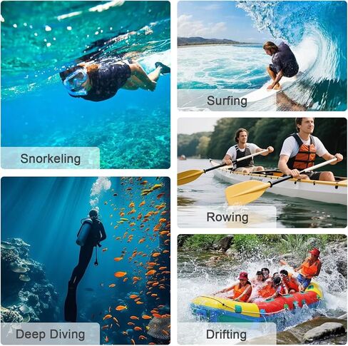 Waterproof Case for DJI Osmo Action 6 Camera, 60M/196FT Underwater Housing Shell Cage w Anti-Fog, Diving Protective Cover for Deep Diving Scuba Snorkeling w Quick Release Bracket Action 6 Accessories in Kuwait