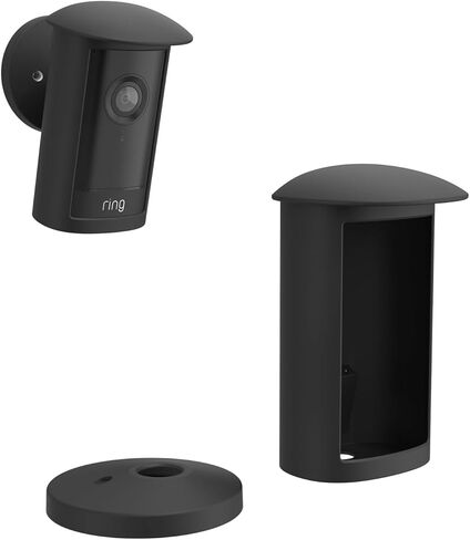 Silicone Protective Skin Cover for R-ing Outdoor Cam Pro Plug-in 2nd Gen Camera,Easy Install Camera Case Accessories (Black) in Kuwait