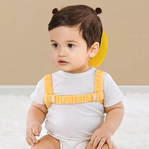 Baby Backpack Head Protection Pillow, Toddler Anti-Fall Cushion with Knee Pads, Adjustable Shockproof Infant Head Safety Pillow, Breathable Soft Cotton Baby Walking Harness for Crawling in Kuwait