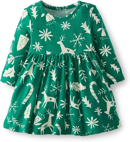 Hanna Andersson Girls Long Sleeve Playtime Dress in HannaSoft in Saudi Arabia