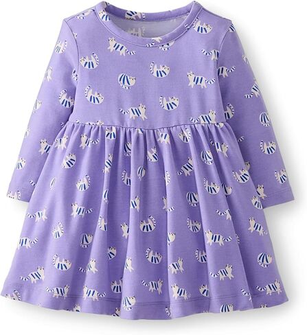 Hanna Andersson Girls Long Sleeve Playtime Dress in HannaSoft in Saudi Arabia