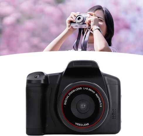 Digital Camera, 16MP 1080P HD 16X Digital Zoom Micro SLR Digital Camera with Telephoto Lens for Travel Vlogging in Kuwait