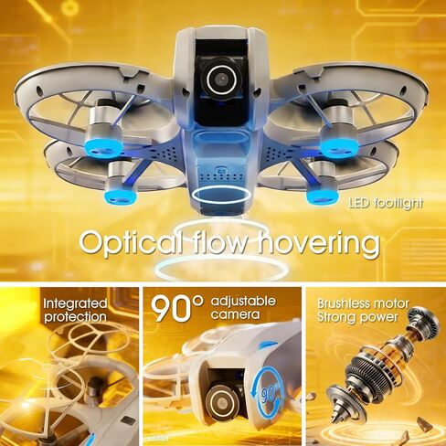drone with Camera for Adult Beginners,RC Quadcopter featuring Altitude Hold, One-Key Takeoff/Landing, Auto Follow,3-Speed Adjustment,Stunt Roll -Ideal Holiday Gift. in Saudi Arabia