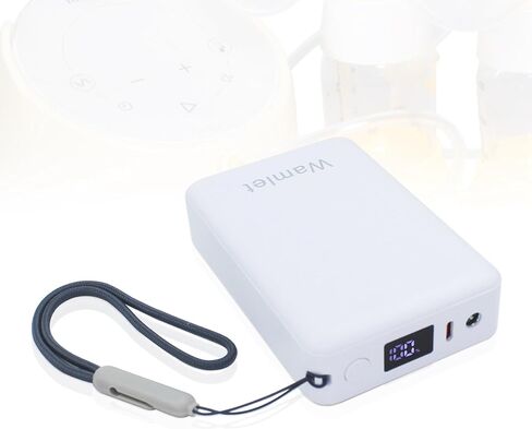 بطارية وشاحن مضخة الثدي المحمولة 12 فولت لـ Medela Sonata وFreestyle وSpectra S1 S2 9Plus وLactina Hygeia EnJoye (أسود، 20000 مللي أمبير في الساعة) in Kuwait