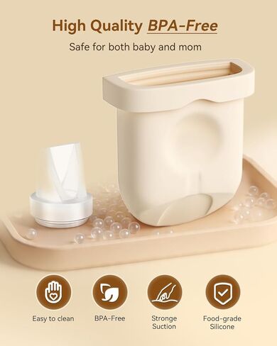Breast Pump Replacement Parts 6 Duckbill Valves & 4 Silicone Diaphragms with Storage Case, Compatible with Eufy S1 Pro S1 E10 E20 Pump Parts, BPA Free Wearable Breast Pump Accessories in Saudi Arabia