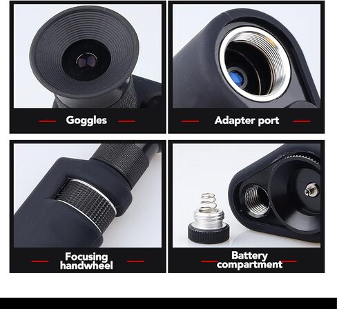 Fiber Optic Microscope Handheld Fiber Optic Microscope 200X Inspection Tool for Operators and Engineers in Kuwait