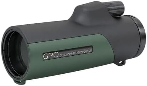 GPO German Precision Optics Passion Mono 10x36ED Monocular, Lightweight Monocular for Hunting, Wildlife Observation, or Bird Watching, Deep Green Magnesium Frame (M100) in Kuwait